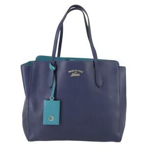 Gucci Leather Tote Bag Blue